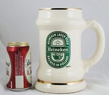 Vintage Large Hoffritz Heineken Ceramic Beer Stein / Pitcher / Mug picture