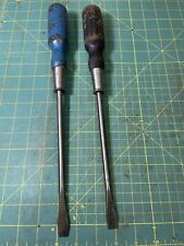 2 Vintage Stanley Hurwood No. 20 Flathead Screwdriver Wood Handle Made In Canada picture