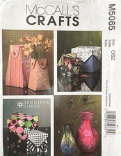 McCall's Fabric Vases and Boxes Pattern M5065 UNCUT picture