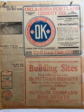 1909 PORTLAND CEMENT ADA, OKLA. NEWSPAPER AD  picture
