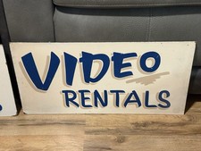 Vtg Mom & Pop 90s Video Store VHS Movie Rental Sign Blockbuster Lot picture