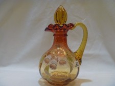 Fenton Glass Woodland Bouquet Cruet, NIB, 7