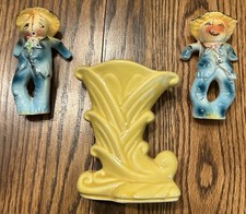 Vnt 1950s Holt Howard Halloween Scarecrow Japan Salt Pepper Shakers Shawnee 835 picture