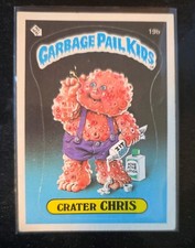 Topps 1985 1st Series Garbage Pail Kids 19b Crater Chris Matte picture