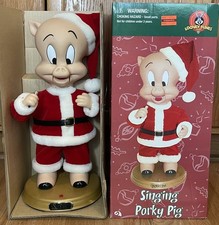 RARE 2002 Gemmy Looney Tunes Porky Pig Singing Santa 18