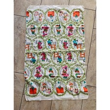Vintage Nursery Rhyme Characters Terry Cloth Towel Mother Goose Humpty Dumpty picture
