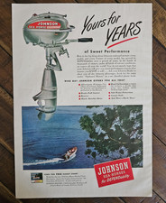 1948 JOHNSON Sea Horse Boat Motors Original 8