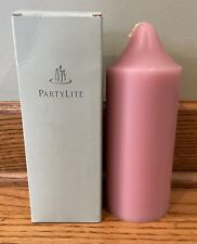 NEW PartyLite RASPBERRY 3 x 7 Bell Top Pillar Candle #S3728 Retired VTG Purple picture