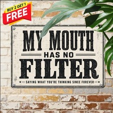 Currently Unsupervised Satirical Notice Sign Retro Wall Decor Metal Sign 8x12 picture