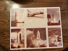 Original Pic -NASA On Cardboard Photo From The Kennedy Space Center w/autographs picture