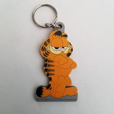 Vintage Garfield The Cat Keychain Plasticolor Rubber copyright 1978 United picture