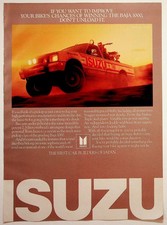 Isuzu 4x4 Pickup Truck Baja 1000 Vintage 1980s Magazine Print Ad picture