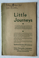 c1940s Spokane WA Travel Booklet Brochure Little Journeys maps Pacific Northwest picture