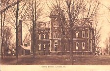1911     LINCOLN    Illinois IL   Central School    postcard picture