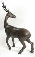 Shabby Country Cabin Decor Chic Large Detailed bronze LTD Edition Stags Statue picture