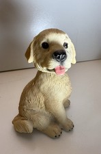 Ebros Realistic Lifelike Golden Retriever Puppy Figurine - 6.5