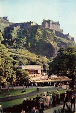 Edinburgh Scotland UK, Princes Street Gardens & Bandstand, Vintage Postcard picture