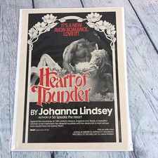 1983 Avon Book Heart of Thunder Vintage Print Ad/Poster Promo Art Magazine Page picture