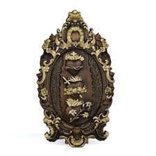 Three Sacred Hearts Wall Decor Plaque Religious Handmade Holy Family Wooden W... picture