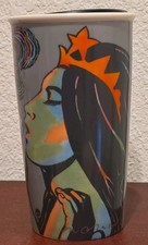 Starbucks 2016 Ceramic Tumbler Travel Mug Siren Mermaid 12oz 25th Anniversary picture