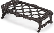 Cast Iron Vintage Egg Rack Retro Desktop Design Egg Stroage for Kitchen Countert picture