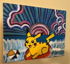POKEMON ILLUSTRATION CONTEST PAINTINGS ON CANVAS FOR 2024 PJH STUDIOS 3 ENTRIES picture