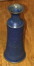 Pottery Bud Vase Cobalt Blue ￼ picture