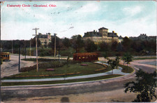 Vintage Cleveland Ohio Postcard OH University Circle 1910 picture