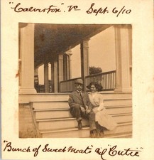 1910 Galveston TX Photograph - Couple 