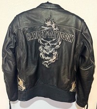 Harley-Davidson Men’s Element 360 Genuine MotorClothes Black Leather Jacket picture