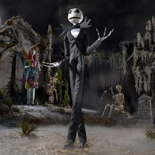 Jack Skellington 6.5 FT Deluxe Life Size Animated Halloween Decoration Yard picture