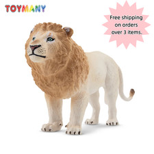 Toymany Lion Figurine Realistic African Lion Statue Collectible Model Wildlife picture
