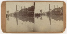 MISSOURI STEREOVIEW - Kansas City - Flooded Factory - LG Kennedy c1903 picture