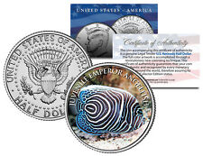 JUVENILE EMPEROR ANGELFISH *Fish Series* JFK Half Dollar US Colorized Coin picture