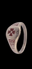 Ring Unique Antique Rare Soldiers Ww1 Central European 800 Silver 1914 1915 picture