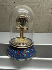 The Franklin Mint Treasures of Tutankhamun Mirror Case of Tutankhamun Figurine picture