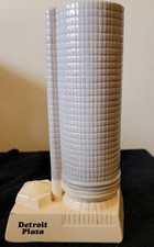 Rare 1979 John Todd Renaissance Center World’s Tallest Hotel Ceramic Mug / Vase picture