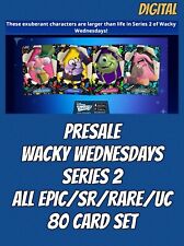 WACKY WEDNESDAYS S2 PRESALE ALL EPIC+SR+RARE+UC 80 CARD SET TOPPS DISNEY COLLECT picture