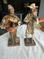 Vintage Mexican Paper-mâché (Cartonería) Folk Art Sculptures Set of 2 picture