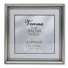 Lawrence Frames Antique Pewter 5x5 Picture Frame - Bead Border Design picture