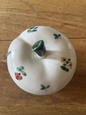 RARE VINTAGE GMUNDER KERAMIK SCATTERED BLOOMS ALPINE FLOWERS SUGAR BOWL # 3109 picture
