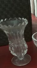 Zajecar Yugoslavia NEW Vintage 4.5” 24% Leaded Crystal Cut Flower Bud Vase Rare picture