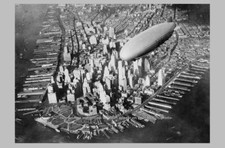 1931 Blimp USS Akron PHOTO Navy Airship Worlds First Aircraft Carrier  picture