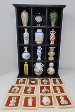 1981 Franklin Mint Porcelain Imperial Dynasty Mini Vase Complete 12 Japan Shelf picture