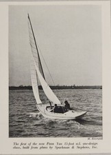 1937 Magazine Photo Penn-Yan 15-Ft One Design Class Sail Boat Sparkman Stephens picture