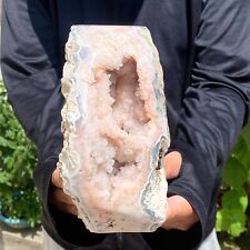 4.96LB Natural Pink Amethyst Rose Quartz Crystal Cluster Mineral Specimen picture