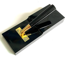 Vintage Pilot Desk pen set plating gold  (Stand with 1 pcs of Ballpoint Pen) picture