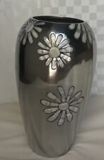 Vintage Towle Silversmiths Mother of Pearl  Inlay Daisy Flower Vase In Excellent picture