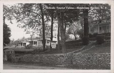 RPPC Postcard Hillside Tourist Cabins Henderson Harbor NY  picture