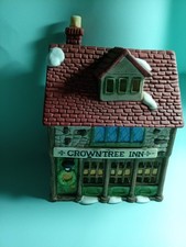 Vtg Crowntree Inn Charles Dickens DEPT 56 Retired Ceramic Christmas Village 1984 picture
